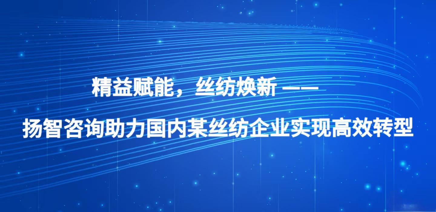精益赋能，丝纺焕新 —— 扬智咨询助力国内某丝纺企业实现高效转型